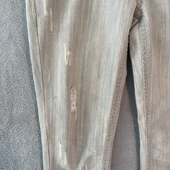 Almost Famous Vintage Y2K Low Rise Capri Jeans Women's Size 5 Rhinestones Bling - Picture 6 of 13